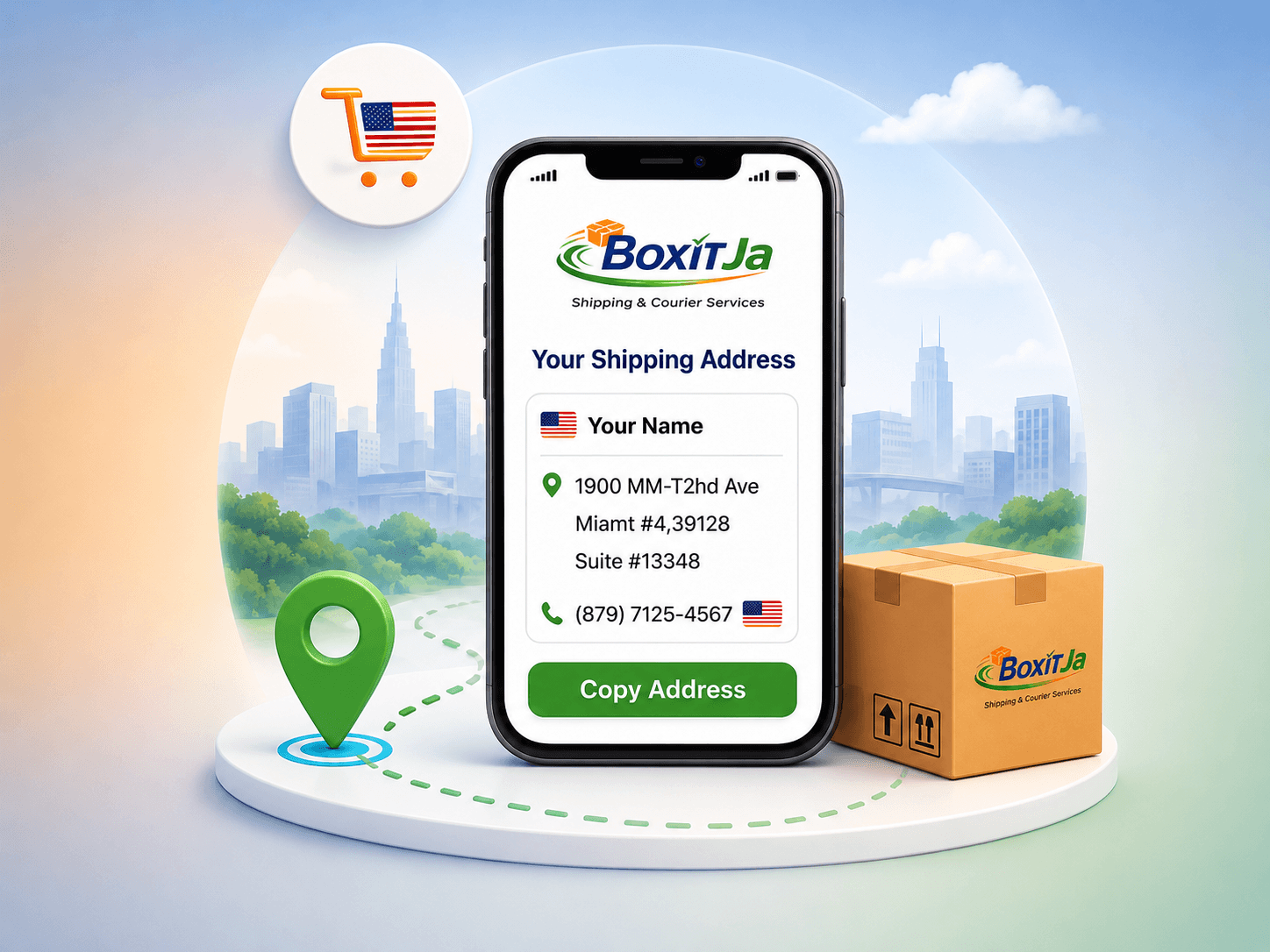 Get Your Shipping Address illustration